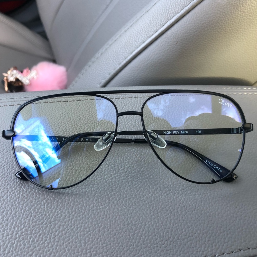 QUAY High Key Mini Blue Light Glasses